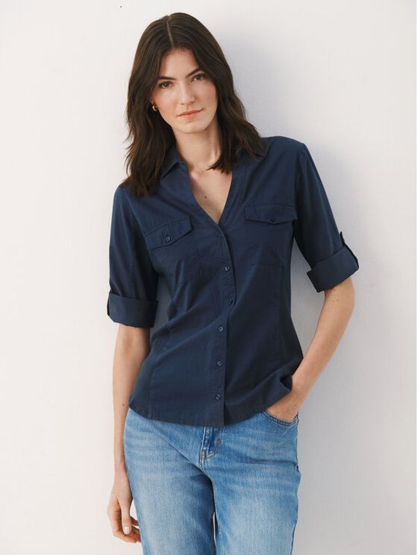 Part Two Part Two Риза Cortnia 30305975 Тъмносин Relaxed Fit