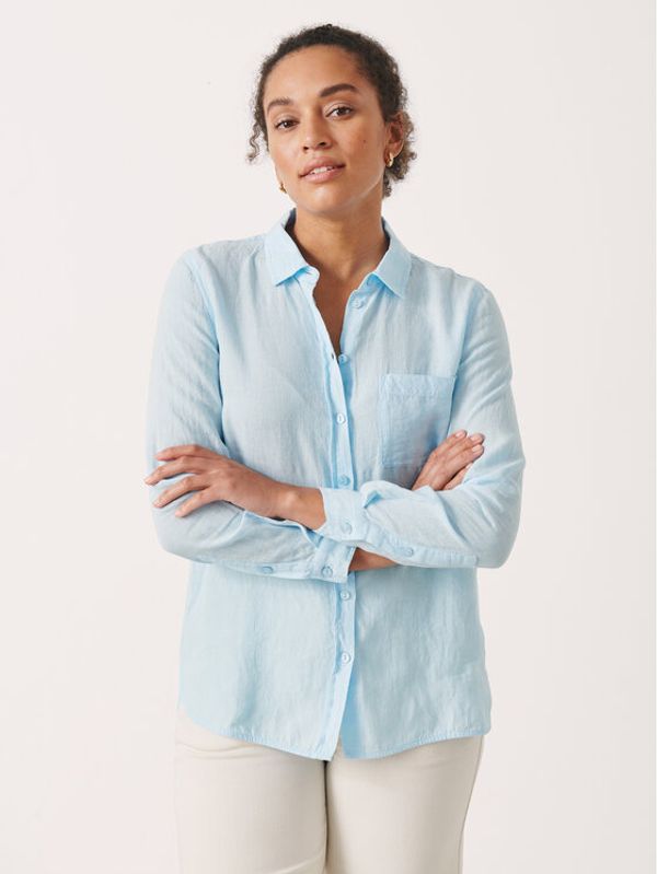 Part Two Part Two Риза Kivas 30306952 Син Relaxed Fit