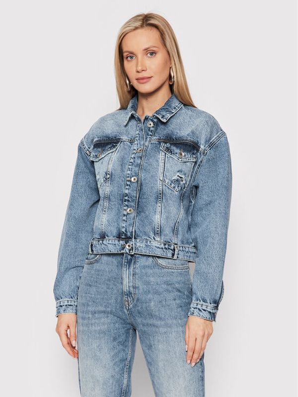 Patrizia Pepe Patrizia Pepe Дънково яке 8O0005/D1WZB-C901 Син Slim Fit