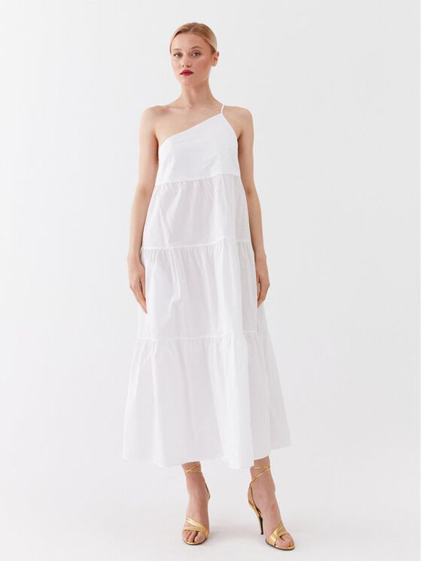 Patrizia Pepe Patrizia Pepe Ежедневна рокля 2A2526/A9B9-W103 Бял Regular Fit