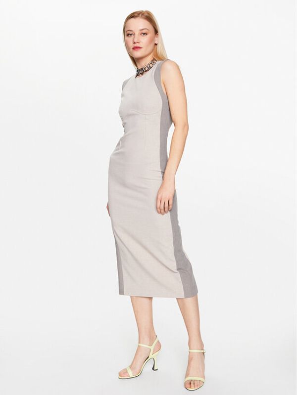 Patrizia Pepe Patrizia Pepe Ежедневна рокля 8A1073/A215-F1PZ Бежов Slim Fit