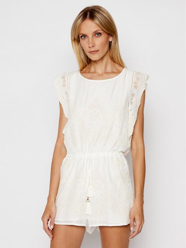 Patrizia Pepe Patrizia Pepe Гащеризон 2P1306/A8X9-W146 Бял Slim Fit