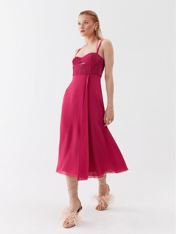 Patrizia Pepe Patrizia Pepe Коктейлна рокля 2A2521/A248-M447 Розов Regular Fit