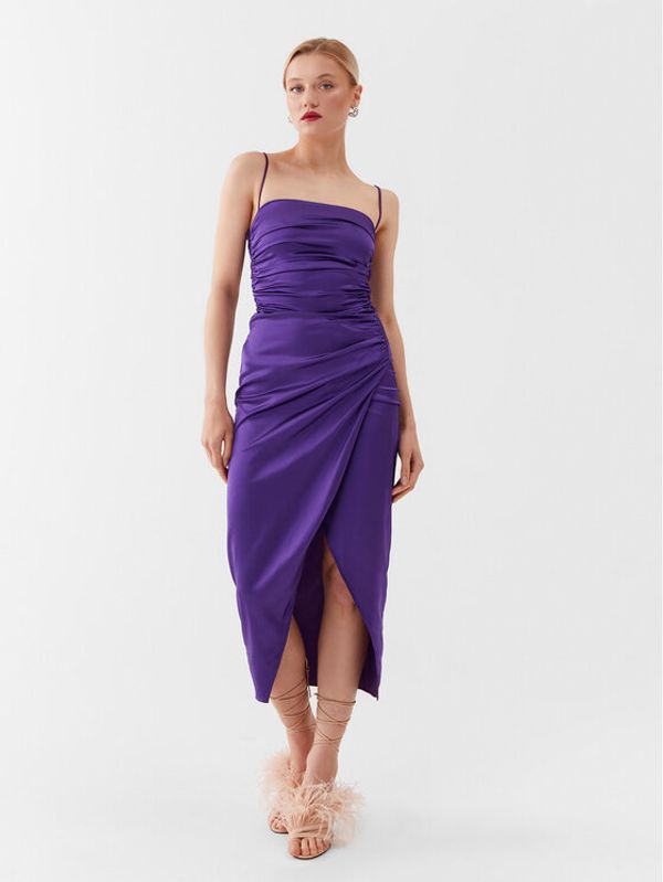 Patrizia Pepe Patrizia Pepe Коктейлна рокля 2A2545/A644-M448 Виолетов Regular Fit