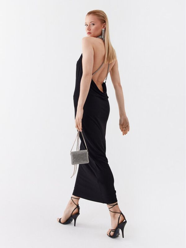 Patrizia Pepe Patrizia Pepe Коктейлна рокля 2A2598/J113-K103 Черен Slim Fit