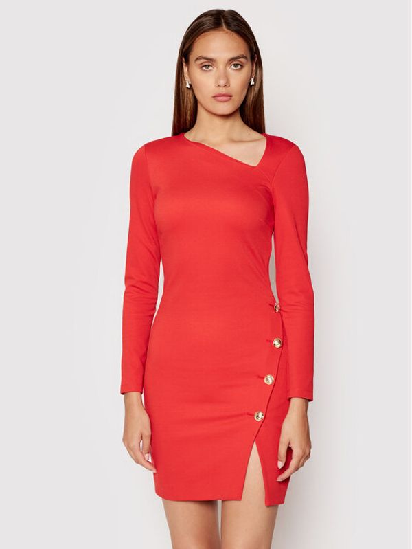 Patrizia Pepe Patrizia Pepe Коктейлна рокля 8A0900/AC93-R725 Червен Regular Fit