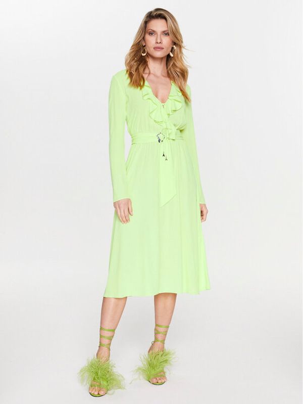 Patrizia Pepe Patrizia Pepe Коктейлна рокля 8A1128/A8I1-Y426 Жълт Regular Fit