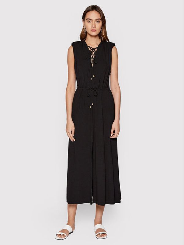 Patrizia Pepe Patrizia Pepe Лятна рокля 2A2417/J013-K103 Черен Slim Fit