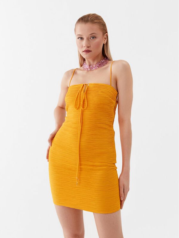 Patrizia Pepe Patrizia Pepe Лятна рокля 2A2517/A248-R768 Жълт Slim Fit