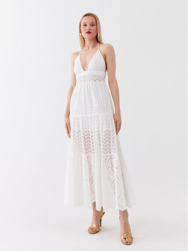 Patrizia Pepe Patrizia Pepe Лятна рокля 2A2580/A288-W146 Бял Regular Fit