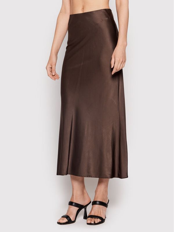 Patrizia Pepe Patrizia Pepe Миди пола 2G0840/A644-B738 Кафяв Regular Fit