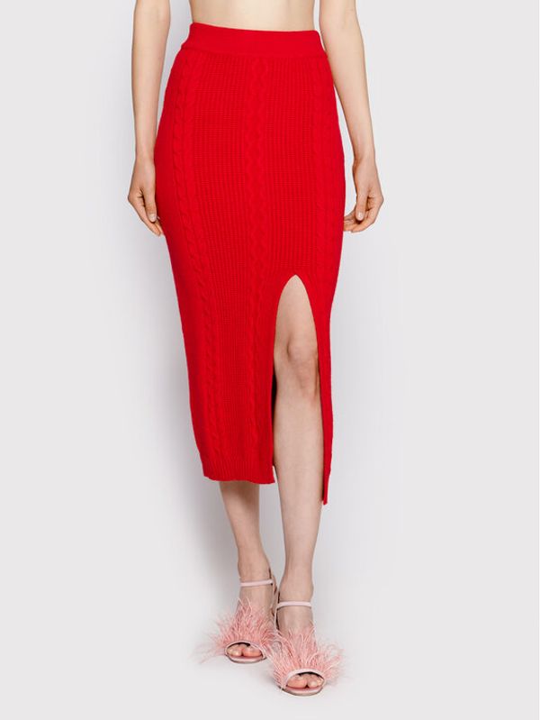 Patrizia Pepe Patrizia Pepe Миди пола 8G0281/K037-R754 Червен Slim Fit