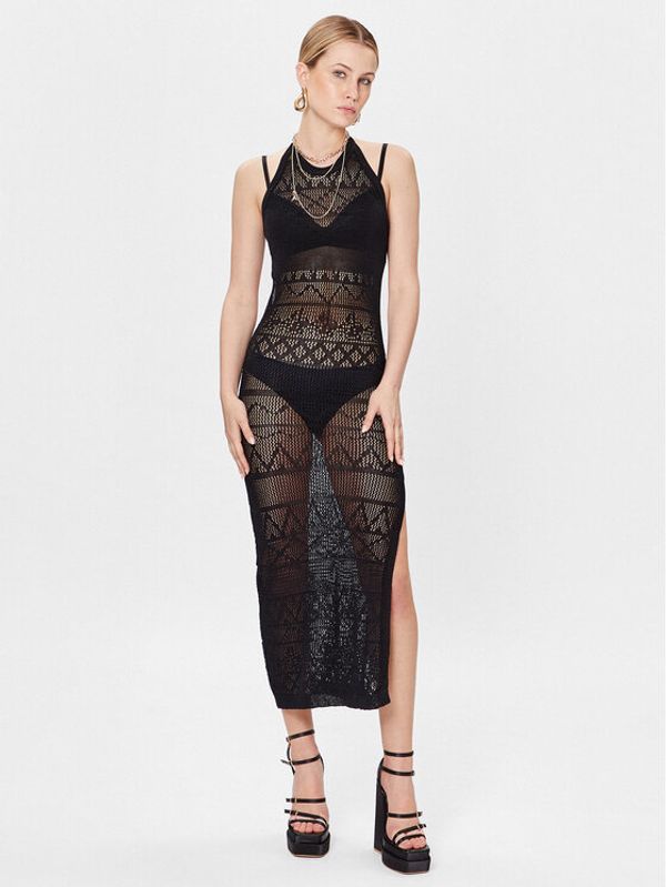 Patrizia Pepe Patrizia Pepe Плажна рокля 2A2507/K024B-K103 Черен Slim Fit