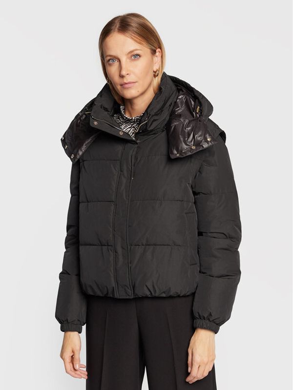 Patrizia Pepe Patrizia Pepe Пухено яке 2O0008/A150-K103 Черен Regular Fit