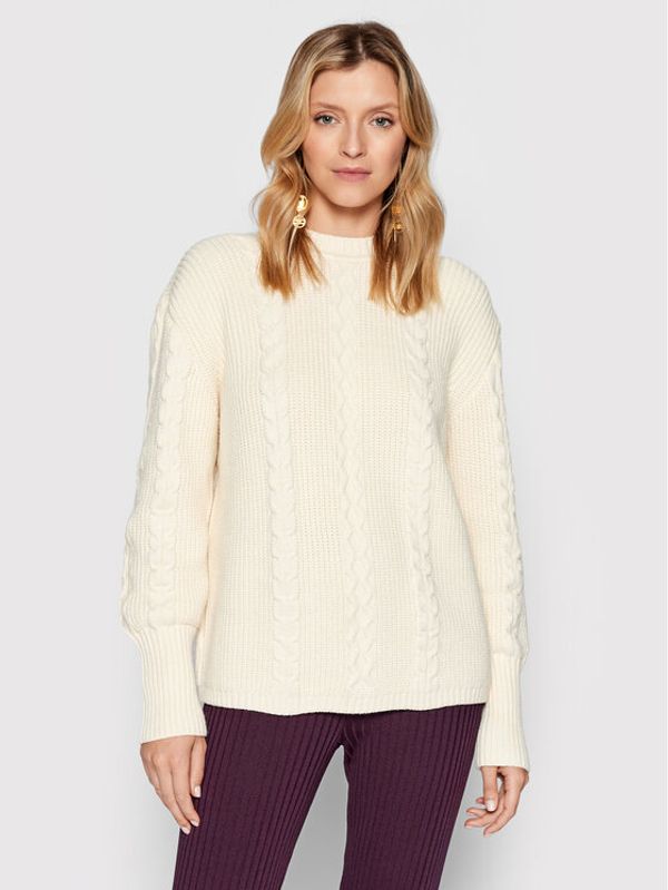 Patrizia Pepe Patrizia Pepe Пуловер 8K0063/K037-W146 Бял Regular Fit