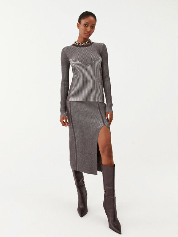 Patrizia Pepe Patrizia Pepe Пуловер 8K0165/K123-J3S6 Сив Slim Fit