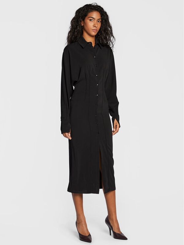 Patrizia Pepe Patrizia Pepe Рокля тип риза 2A2453/A6F5-K103 Черен Regular Fit