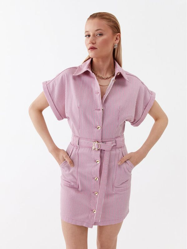 Patrizia Pepe Patrizia Pepe Рокля тип риза 2A2509/D040-J3Q7 Розов Regular Fit