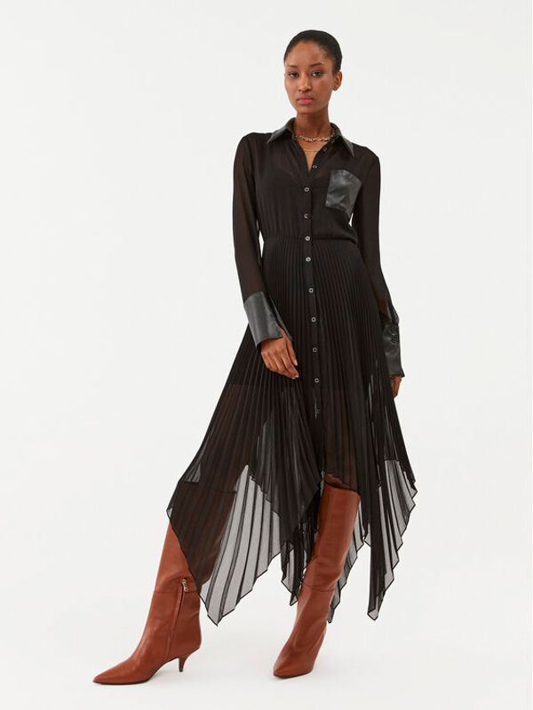 Patrizia Pepe Patrizia Pepe Рокля тип риза 8A1139/A3ZQ-K103 Черен Regular Fit