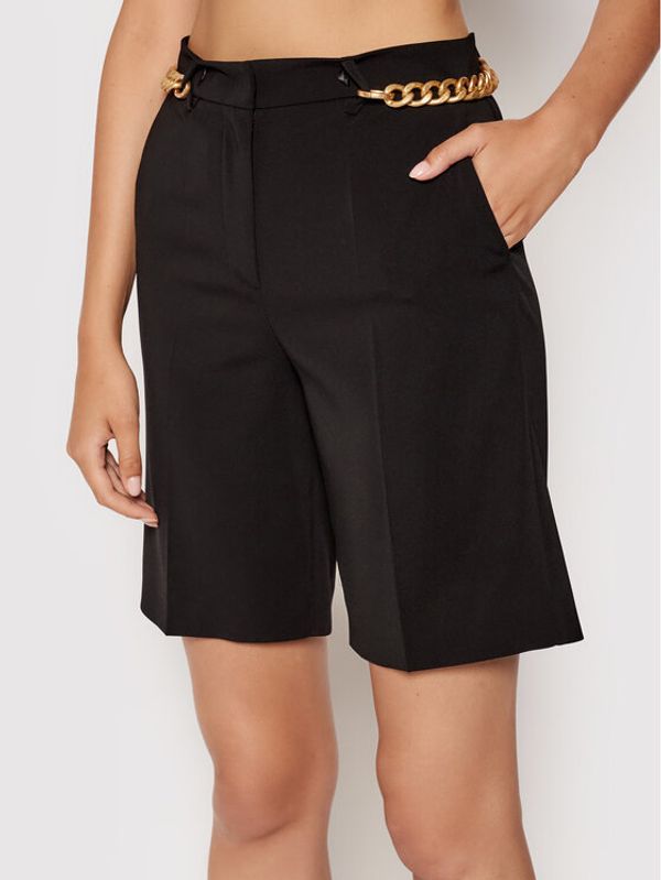 Patrizia Pepe Patrizia Pepe Шорти от плат 8P0356/A6F5-K103 Черен Regular Fit