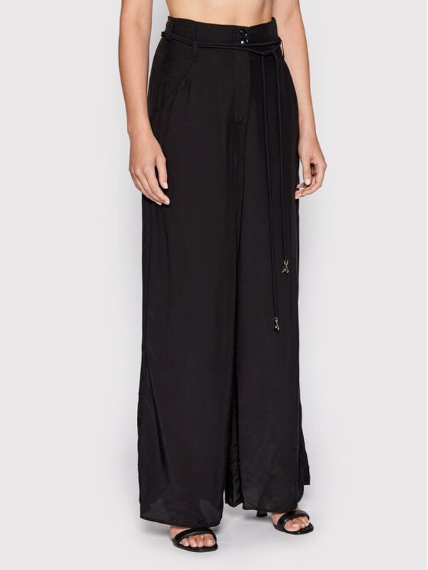 Patrizia Pepe Patrizia Pepe Текстилни панталони 2P1406/A057-K103 Черен Relaxed Fit