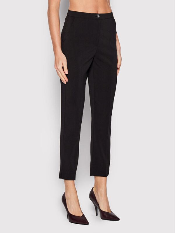 Patrizia Pepe Patrizia Pepe Текстилни панталони 8P0443/A6F5-K103 Черен Slim Fit