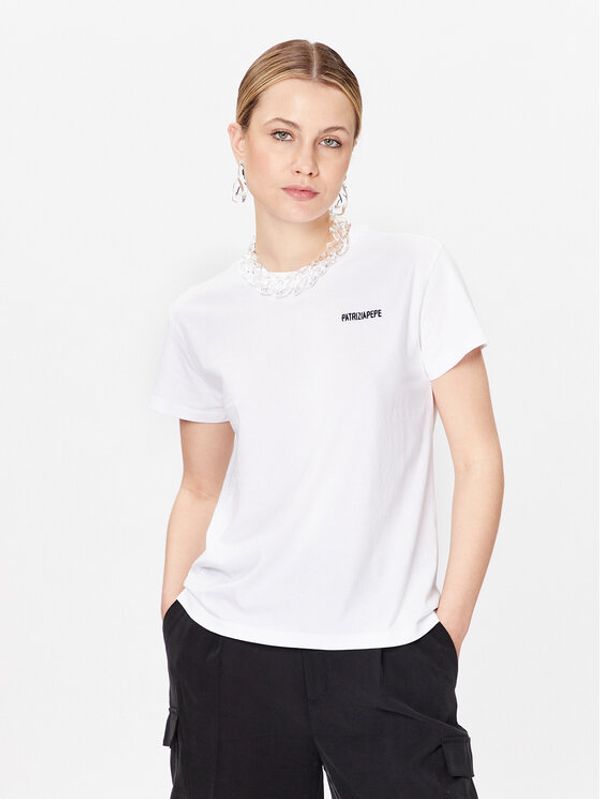 Patrizia Pepe Patrizia Pepe Тишърт 2M4321/J111-W103 Бял Relaxed Fit
