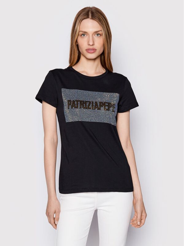 Patrizia Pepe Patrizia Pepe Тишърт 8M1433/J4V5-K103 Черен Regular Fit