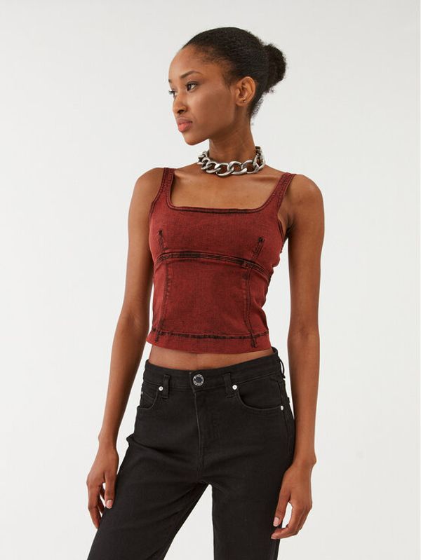 Patrizia Pepe Patrizia Pepe топ 8C0615/D047-R805 Бордо Slim Fit