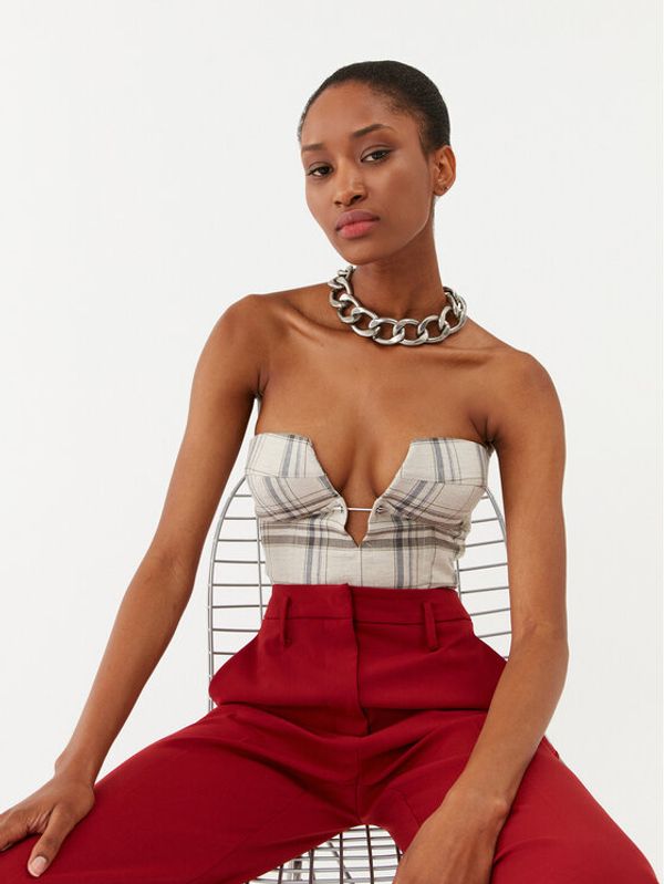 Patrizia Pepe Patrizia Pepe топ 8C0642/A7U2-XV91 Екрю Slim Fit