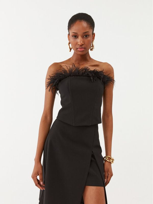 Patrizia Pepe Patrizia Pepe топ 8C0661/A6F5-K103 Черен Slim Fit