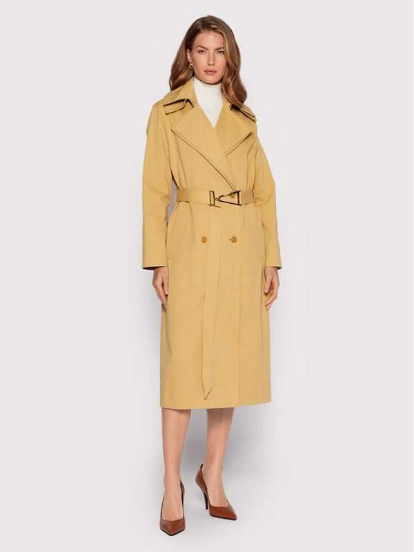 Patrizia Pepe Patrizia Pepe Тренч 8O0035/A127-B742 Бежов Regular Fit