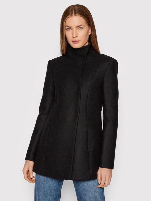 Patrizia Pepe Patrizia Pepe Вълнено палто 2S1388/A9S5-K103 Черен Regular Fit