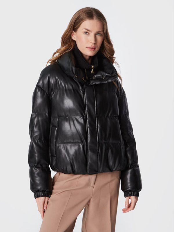 Patrizia Pepe Patrizia Pepe Яке от имитация на кожа 2O0022/E005-K103 Черен Regular Fit