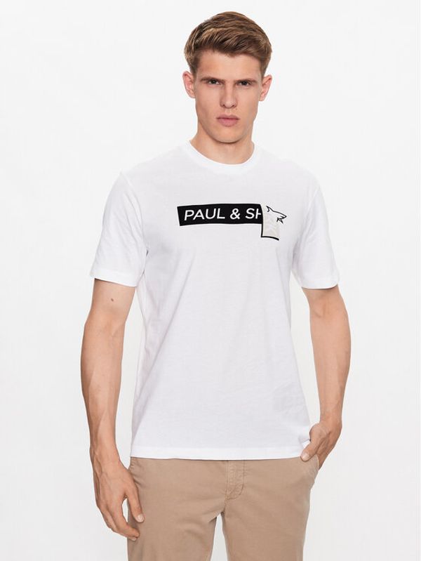 Paul&Shark Paul&Shark Тишърт 13311635 Бял Regular Fit