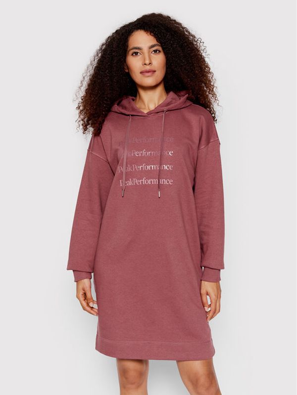 Peak Performance Peak Performance Плетена рокля Ground G77536100 Розов Relaxed Fit