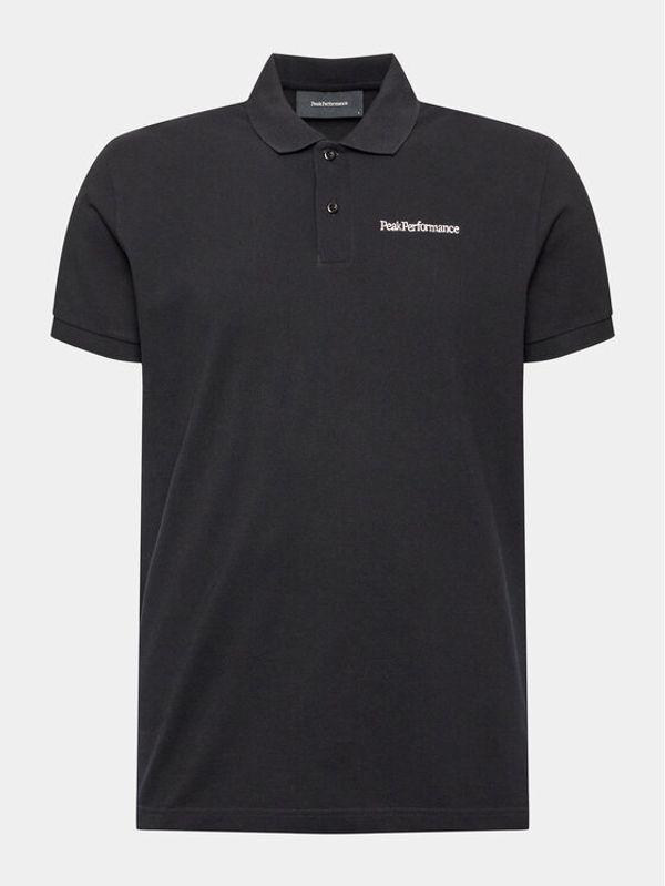 Peak Performance Peak Performance Тениска с яка и копчета Original G78778040 Черен Regular Fit