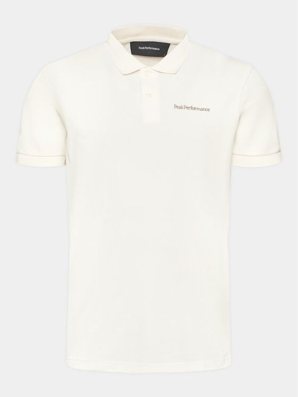 Peak Performance Peak Performance Тениска с яка и копчета Original G78778090 Бял Regular Fit