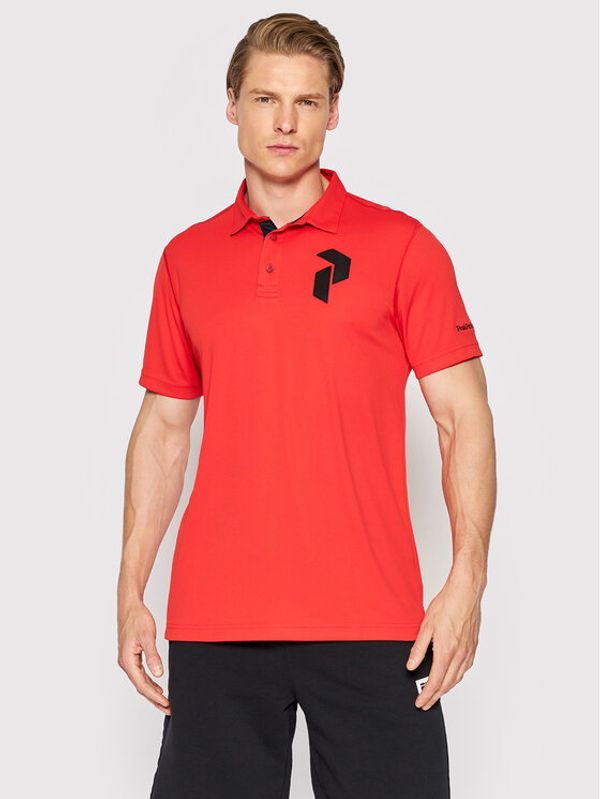 Peak Performance Peak Performance Тениска с яка и копчета Panmore G77184080 Червен Regular Fit