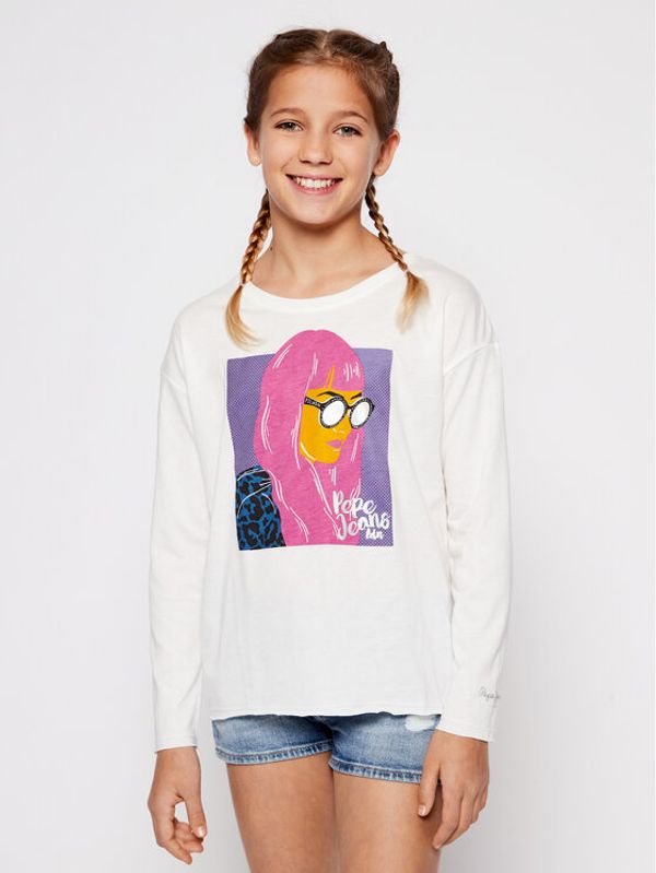 Pepe Jeans Pepe Jeans Блуза Abby PG502595 Бял Regular Fit