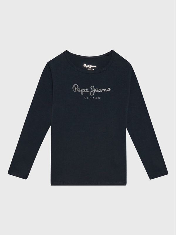 Pepe Jeans Pepe Jeans Блуза Hana Glitter PG501364 Тъмносин Regular Fit