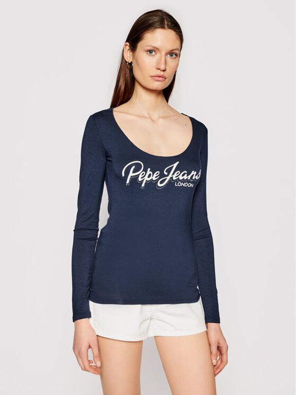 Pepe Jeans Pepe Jeans Блуза Sue PL504710 Тъмносин Regular Fit