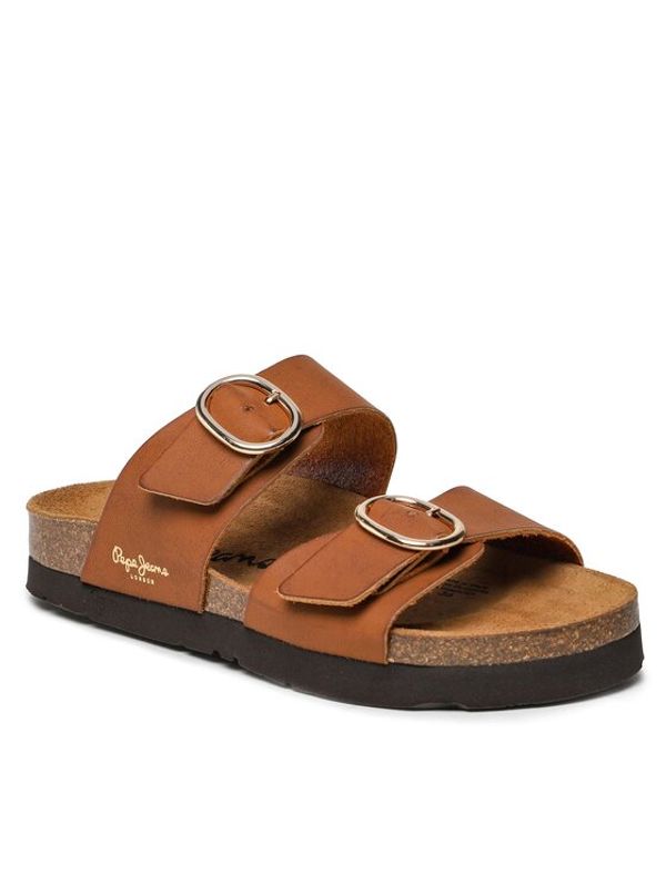 Pepe Jeans Pepe Jeans Чехли Oban California Suede PLS90607 Кафяв