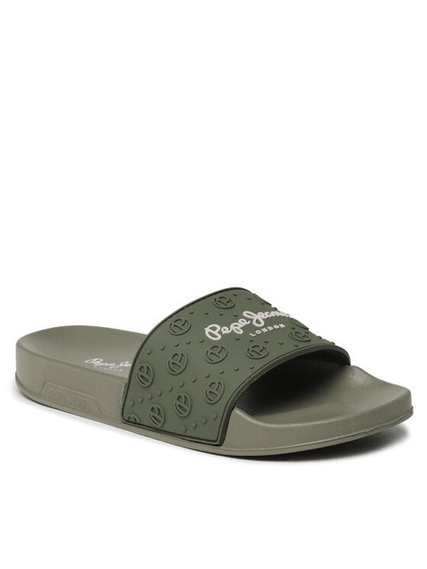 Pepe Jeans Pepe Jeans Чехли Slider Plain W PLS70126 Каки