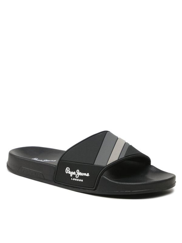 Pepe Jeans Pepe Jeans Чехли Slider Texture PMS70125 Черен
