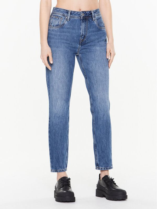 Pepe Jeans Pepe Jeans Дънки Violet PL204176 Син Mom Fit