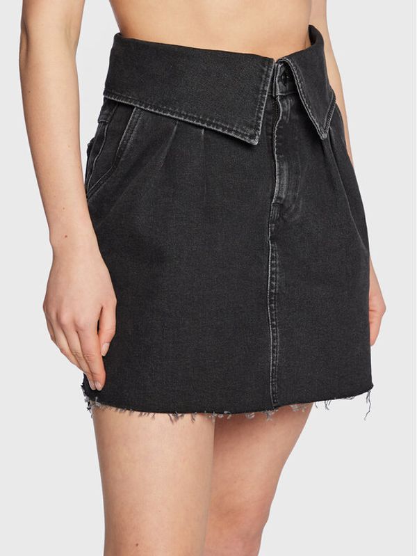 Pepe Jeans Pepe Jeans Дънкова пола Kaz PL901009 Черен Regular Fit