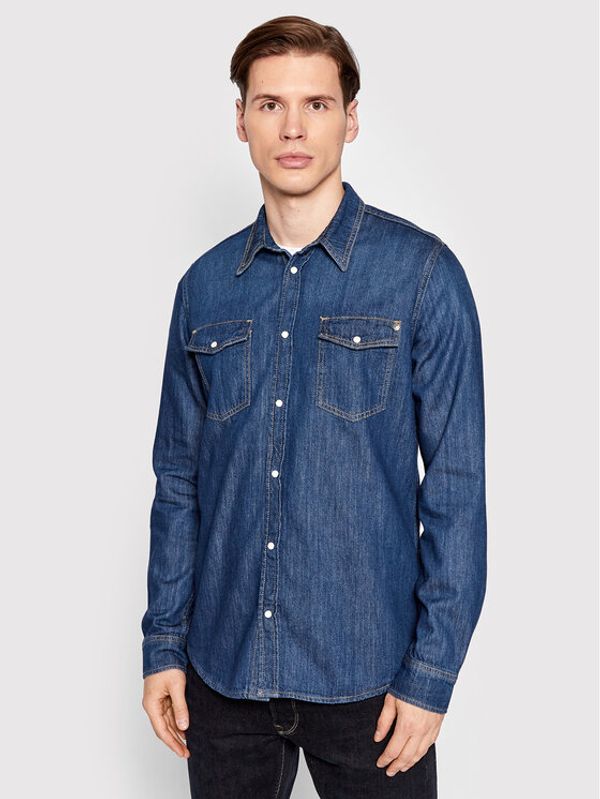 Pepe Jeans Pepe Jeans дънкова риза Hammond PM307509 Тъмносин Regular Fit