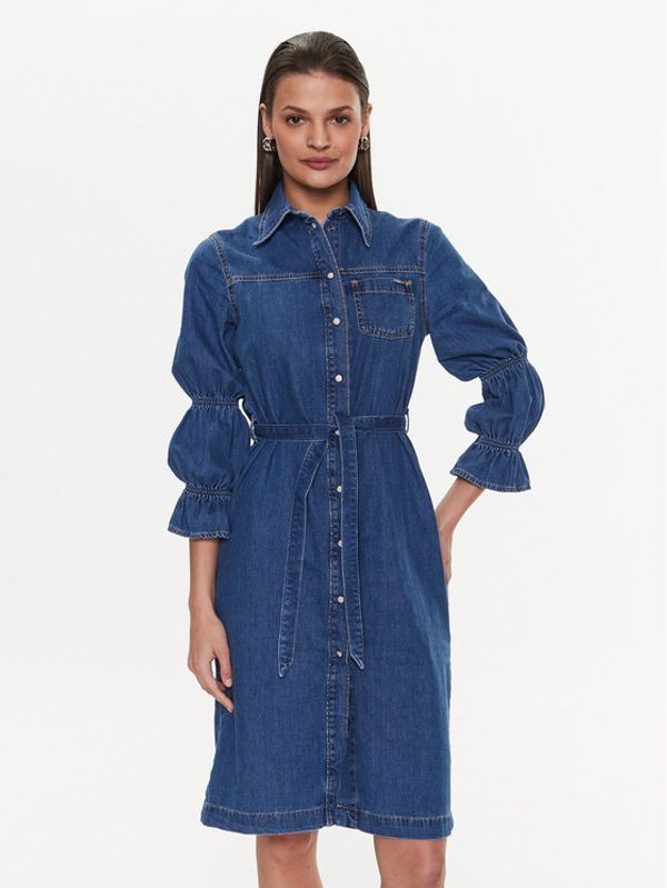 Pepe Jeans Pepe Jeans Дънкова рокля Elodie PL953196 Син Regular Fit