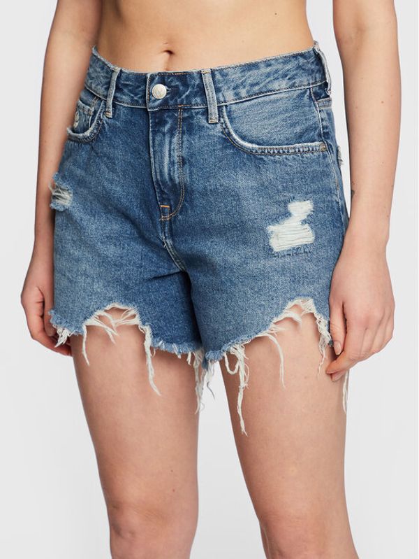 Pepe Jeans Pepe Jeans Дънкови шорти Marly PL801009 Син Regular Fit